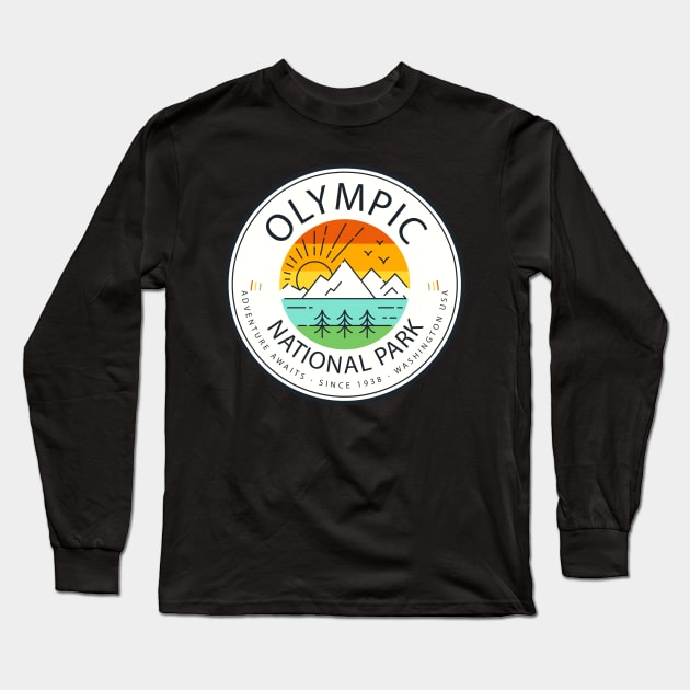 Olympic National Park Long Sleeve T-Shirt by roamfree